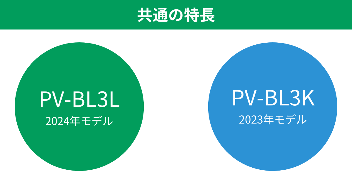 PV-BL3LとPV-BL3K共通の特長 日立コードレス掃除機