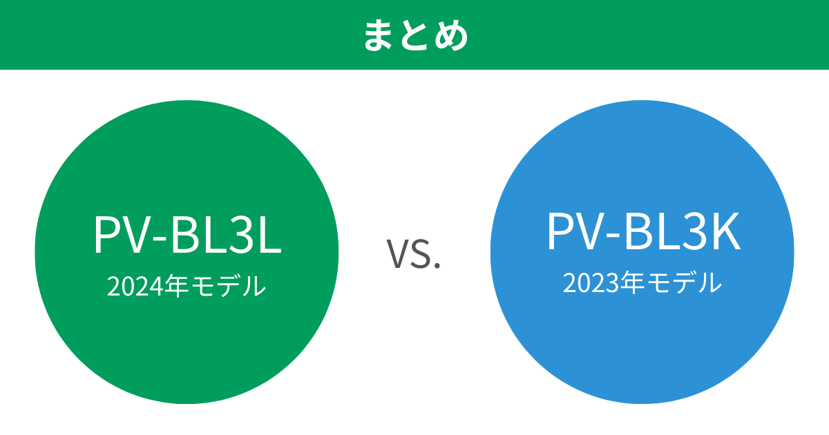 PV-BL3LとPV-BL3Kの違いを比較 日立コードレス掃除機まとめ