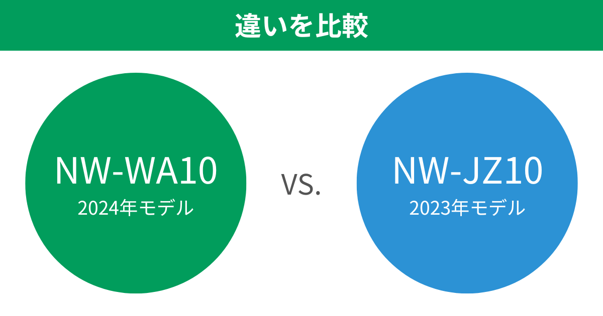 NW-WA10とNW-JZ10の違いを比較 象印極め炊き