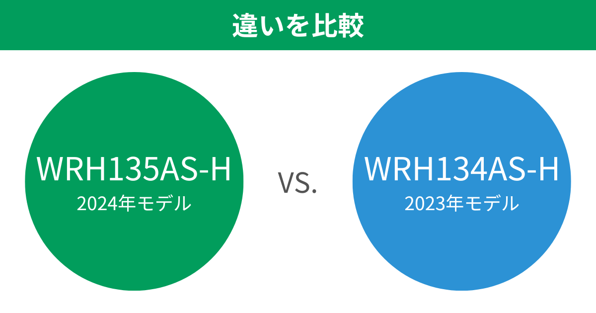 WRH135AS-HとWRH134AS-Hの違いを比較 ダイキンハイブリッドセラムヒート遠赤外線暖房機