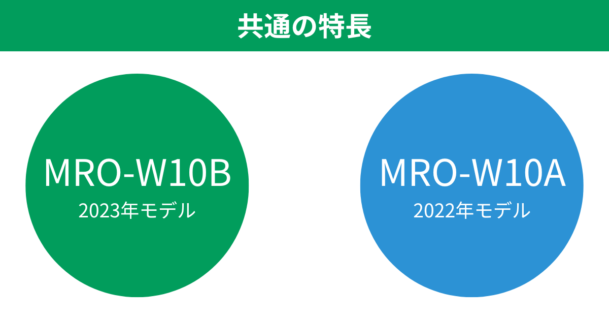 MRO-W10BとMRO-W10A共通の特長 パナソニックビストロオーブンレンジ